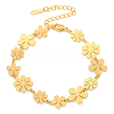 304 Stainless Steel Chain Bracelets BJEW-Z065-01G-1
