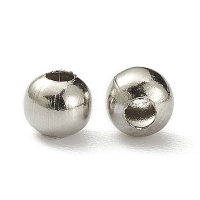 Tarnish Resistant 304 Stainless Steel Hollow Round Seamed Beads STAS-R032-3mm-1
