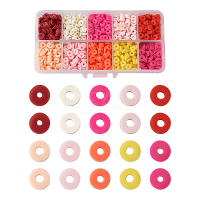 Handmade Polymer Clay Beads CLAY-TA0001-08-1