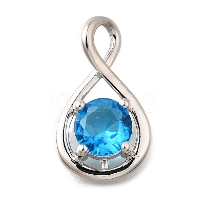 925 Sterling Silver Pave Cubic Zirconia Pendants STER-V001-03P-12-1