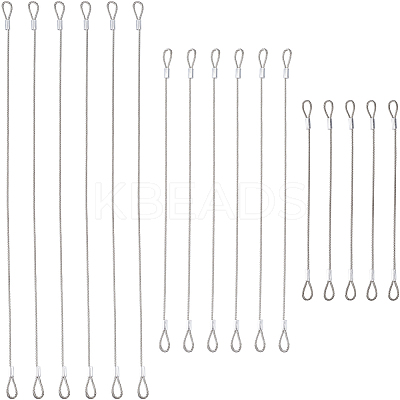 15Pcs 3 Styles Steel Wire Cord AJEW-GF0009-63-1