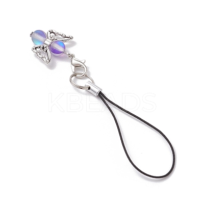 Moonstone Angel Moblie Straps HJEW-JM03147-1