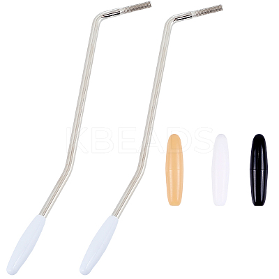5Pcs 5 Styles Iron & Plastic Tremolo Arm Whammy Guitar Bar for Electric Guitar Flat Mount Stud Mount FIND-CN0002-20B-1