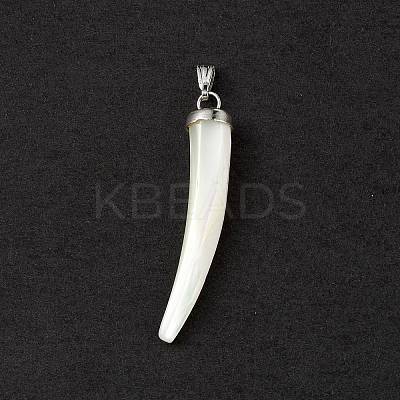 Natural Trochid Shell/Trochus Shell Pendants SSHEL-M021-11-1