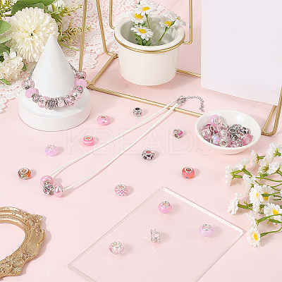 Alloy Rhinestone/Resin European Beads MPDL-SC0001-11A-1