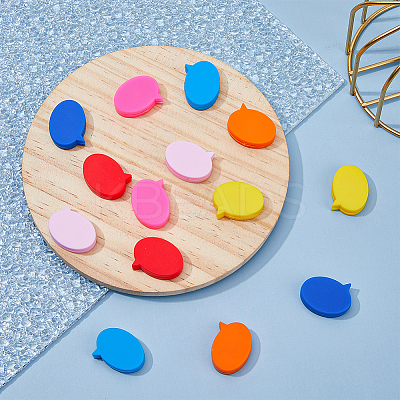 14Pcs 7 Colors Speech Bubble Silicone Tennis Racquet Dampener AJEW-FH0004-58-1