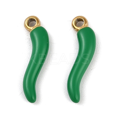 Ion Plating(IP) 304 Stainless Steel Enamel Pendants STAS-Z094-01A-1