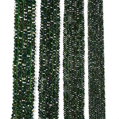 Electroplate Glass Beads Strands EGLA-A044-T8mm-B24-1