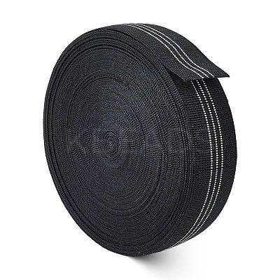 25M Flat Polypropylene Fiber Striped Elastic Cord/Band EC-FH0001-01A-1
