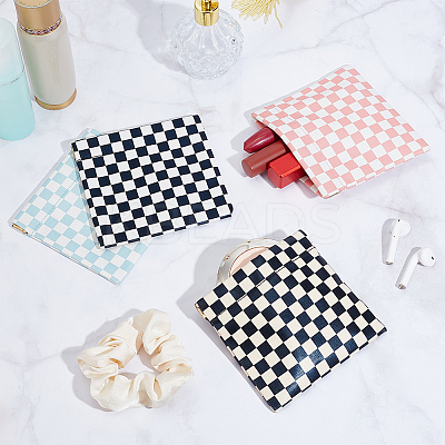 4Pcs 4 Colors PU Imitation Leather Cosmetic Pouches AJEW-AN0007-42-1
