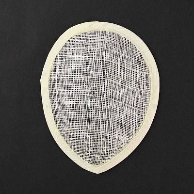 Linen Teardrop Fascinator Hat Base for Millinery AJEW-WH0283-54B-1