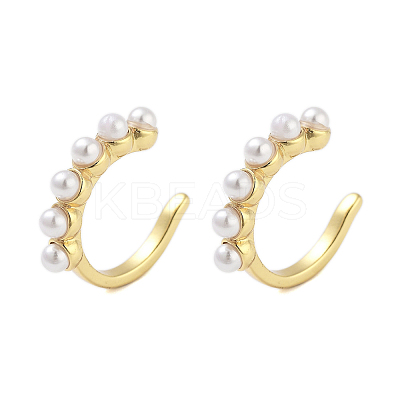 Brass Cuff Earrings for Women EJEW-E310-02G-1