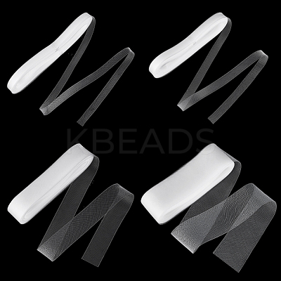 4Rolls 4 Styles Resin Fiber Netting for Garment Accessories DIY-NB0013-75-1