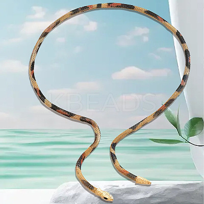 Iron Bendable Flexible Snake Shape Choker Necklaces for Women FS-WGEF5CD-01-1