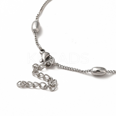 Non-Tarnish 304 Stainless Steel Curb Chain Necklaces NJEW-P275-01P-1
