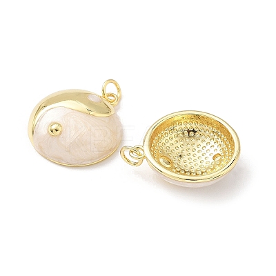 Brass Enamel Pendants KK-B141-11G-1
