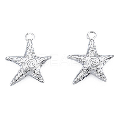Non-Tarnish 201 Stainless Steel Pendants STAS-N098-230P-1