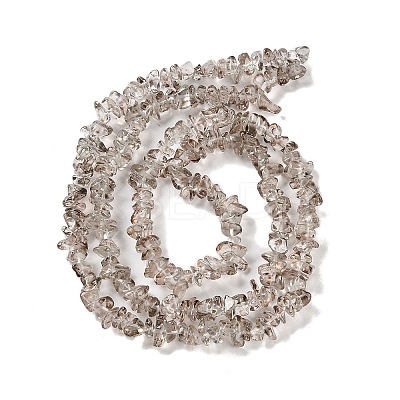 Spray Painted Transparent Glass Beads Strands GLAA-P060-01B-05-1