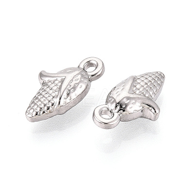 304 304 Stainless Steel Corn Charms STAS-T067-46P-1
