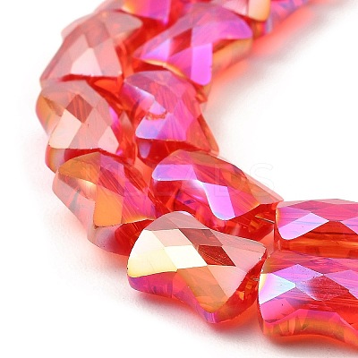 AB Color Plated Transparent Glass Beads Strands EGLA-P051-06A-A01-1