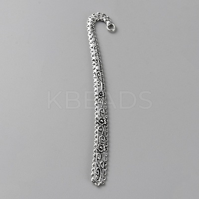 Tibetan Style Alloy Bookmark Findings with Holes FIND-WH0260-01G-AS-1