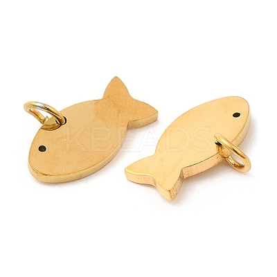 PVD Vacuum Plating 304 Stainless Steel Pendants STAS-Z042-18G-1