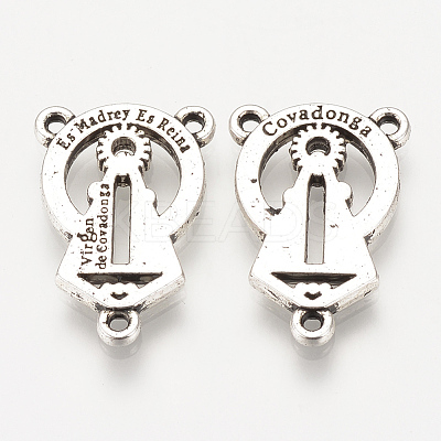 Tibetan Style Alloy Chandelier Component Links TIBEP-S315-39AS-RS-1