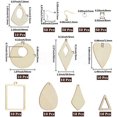 DIY Earring Jewelry Making Kit DIY-SP0004-34-1