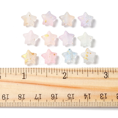 200Pcs Gradient Color Transparent Acrylic Beads MACR-FS0002-03-1