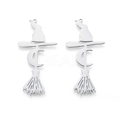 Non-Tarnish Halloween 201 Stainless Steel Big Pendants STAS-N090-LA984-1-1