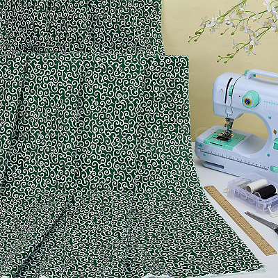 Printed Cloud Pattern Cotton Fabric AJEW-WH0314-975A-1