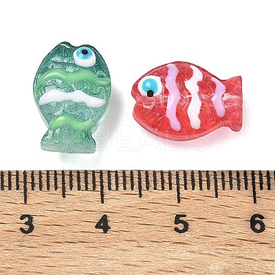 Handmade Lampwork Enamel Beads LAMP-A014-01-1