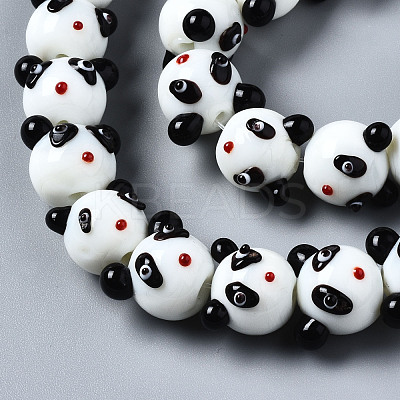 Handmade Bumpy Lampwork Beads Strands LAMP-Q031-001-1