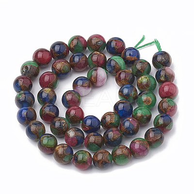 Natural Chalcedony Beads Strands LS-G-S333-8mm-014B-1