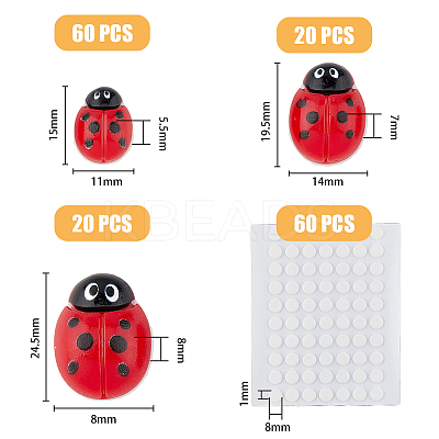 100Pcs 3 Styles Opaque Resin Cabochons CRES-FH0001-19-1