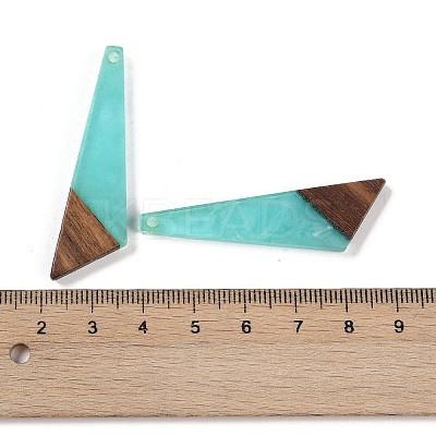 Resin & Wood Pendants WOOD-F015-15D-1