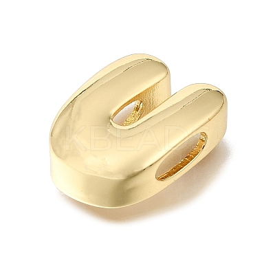 Brass Slide Charms KK-E802-33G-U-1