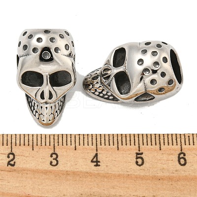 316 Surgical Stainless Steel European Beads STAS-Q326-02AS-04-1
