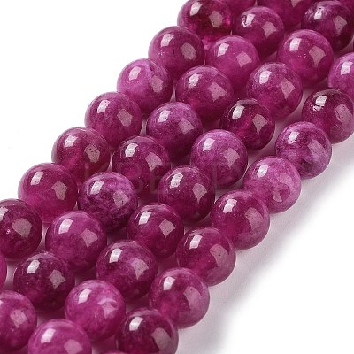 Dyed Natural Malaysia Jade Beads Strands X-G-G021-02C-03-1