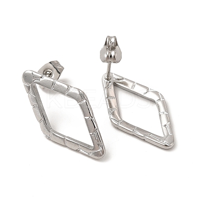 Non-Tarnish 304 Stainless Steel Stud Earrings for Women EJEW-I281-36P-1