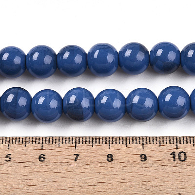 Baking Paint Glass Beads X1-DGLA-N013-10mm-10-1