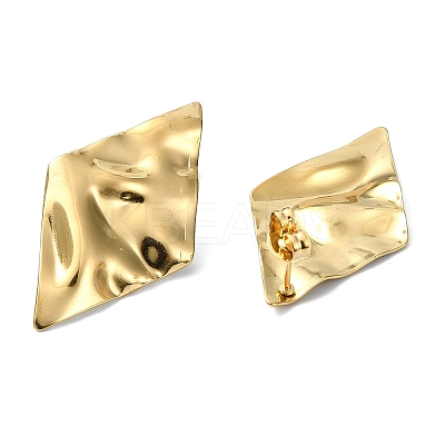 Ion Plating(IP) 201 Stainless Steel Stud Earrings EJEW-K270-14G-1