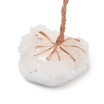 Natural Citrine Chips Tree of Life Decorations DJEW-P022-01B-04-1
