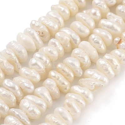 Natural Keshi Pearl Cultured Freshwater Pearl Beads Strands PEAR-C003-31B-1