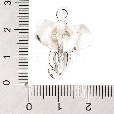 Tibetan Style Alloy Elephant Pendants TIBEP-1478-AS-LF-1