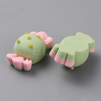 Opaque Resin Imitation Food Cabochons LS-RESI-WH0036-102-1