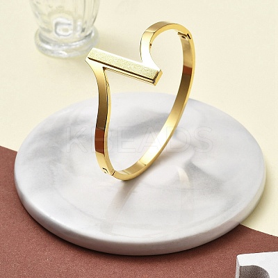 Ion Plating(IP) 304 Stainless Steel Hinged Bangles for Women BJEW-A011-20G-1