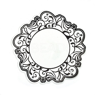 10Pcs 10 Styles Vintage Lace Waterproof PET Stickers Sets LS-DIY-M066-05D-1