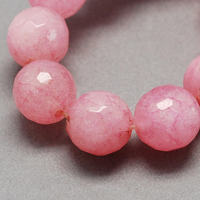 Natural White Jade Bead Strands G-R166-12mm-25-1