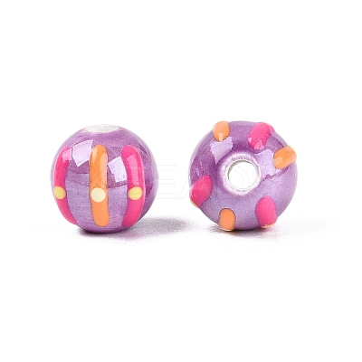 Handmade Porcelain Ceramic Beads PORC-Q005-03I-1